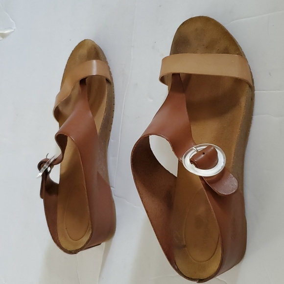 TakeMe Lopaz Too Slide Wedge Thong Sandal Size 10 - Picture 2 of 9